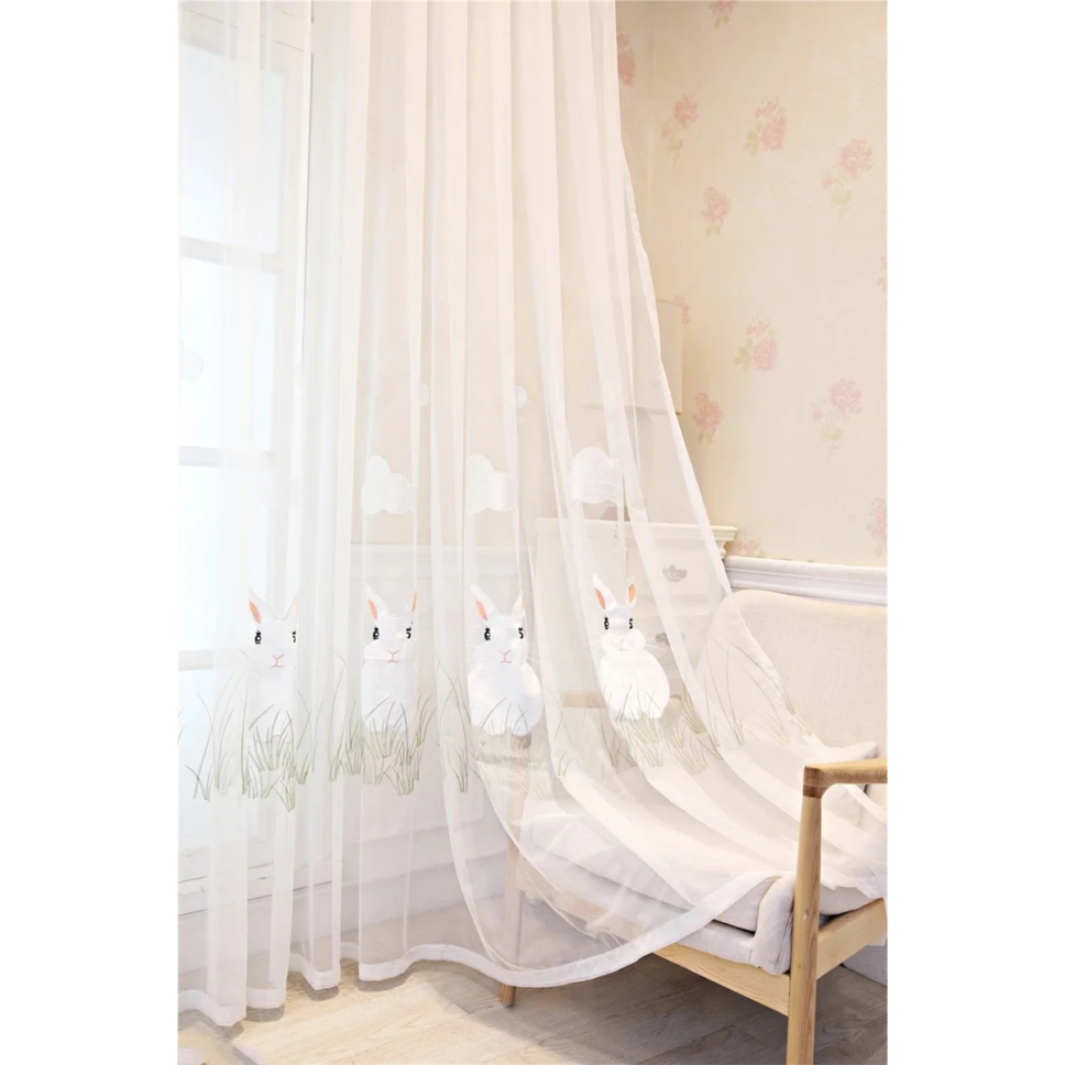 rabbit-embroidered-kids-curtains, voile-curtains, embroidered-curtains, edit-home-curtains