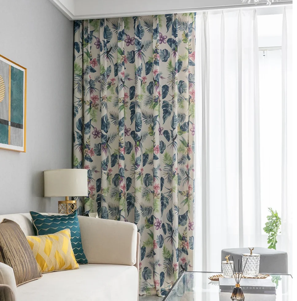 printed-floral-curtains,curtains-floral,blackout-curtains