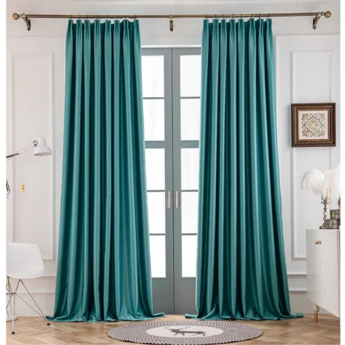 turquoise-blackout-curtains