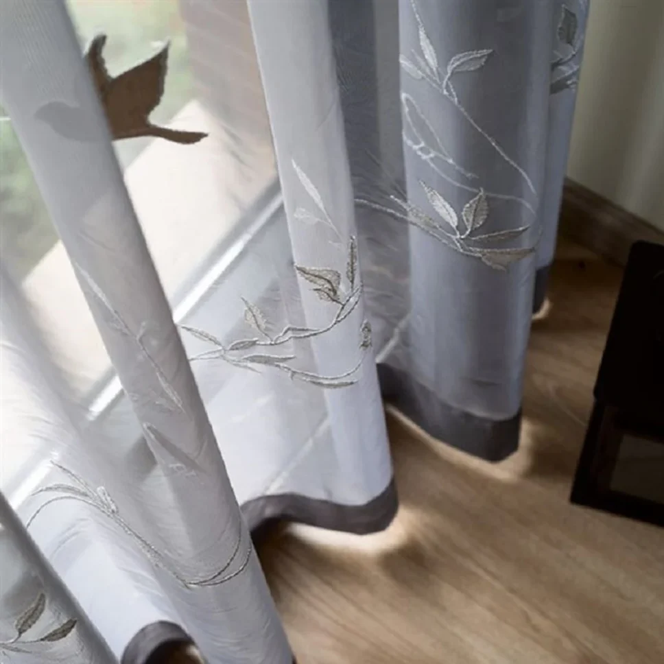 birds-embroidered-grey-curtains,voile-curtains