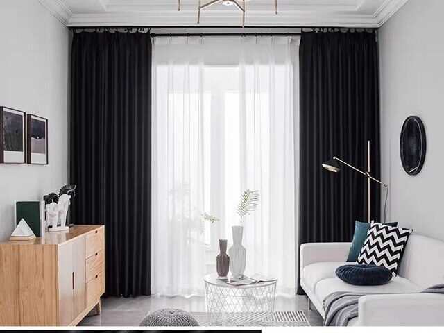 black-living-room-curtains, blackout-curtains, edit-home-curtains