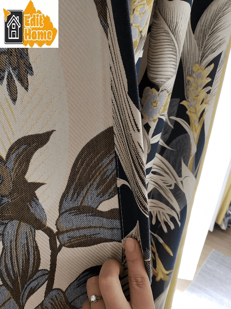 yellow-embroidered-curtains, blackout-curtains, edit-home-curtains