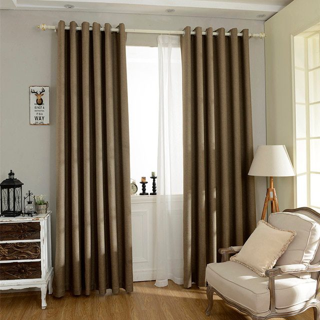 brown-linen-blackout-curtains, blackout-curtains, edit-home-curtains