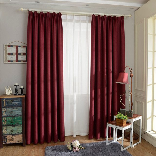 maroon-linen-blackout-curtains, blackout-curtains, edit-home-curtains