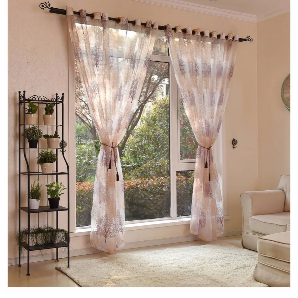 brown-printed-sheer-curtains, printed-curtains, edit-home-curtains