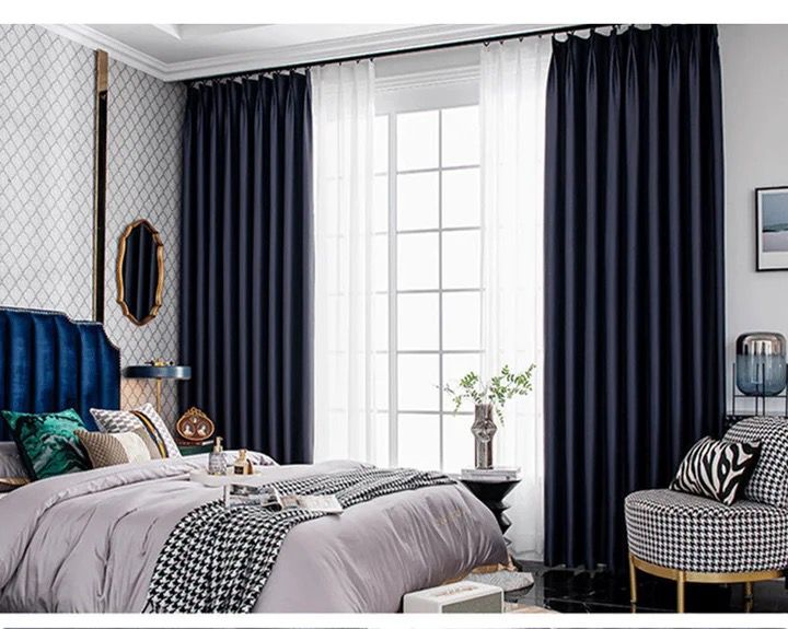 dark-blue-bedroom-curtains, blackout-curtains, edit-home-curtains