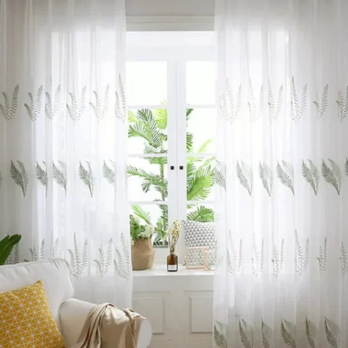 green-curtains, voile-curtains, edit-home-curtains