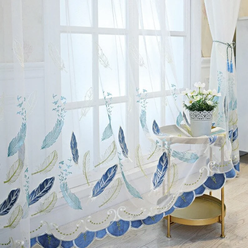 blue-embroidered-curtains, embroidered-curtains, edit-home-curtains