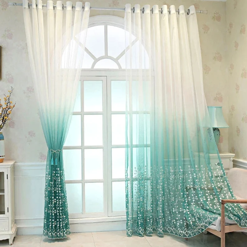 green-embroidered-sheer-curtains, voile-curtains, edit-home-curtains