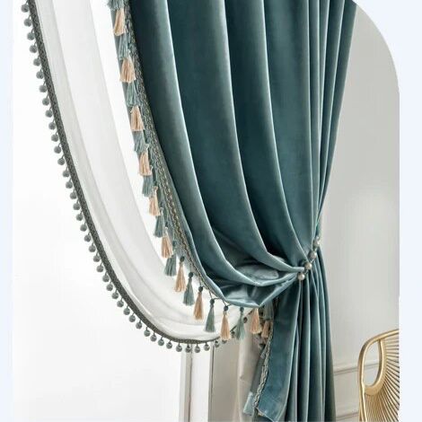 aqua-blue-velvet-bedroom-curtains, blackout-curtains, edit-home-curtains