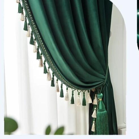 dark-green-velvet-bedroom-curtains, blackout-curtains, edit-home-curtains