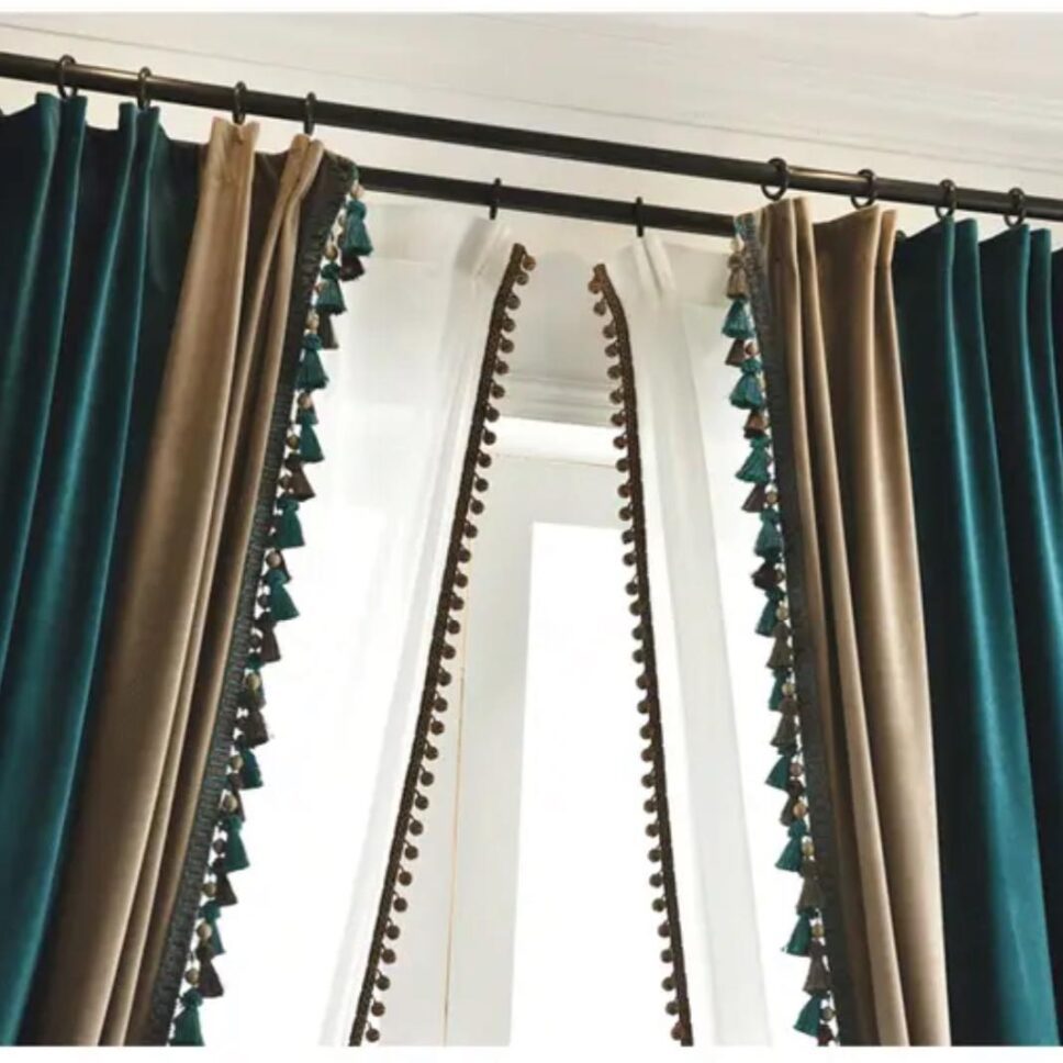 blue-green-velvet-bedroom-curtains, blackout-curtains, edit-home-curtains
