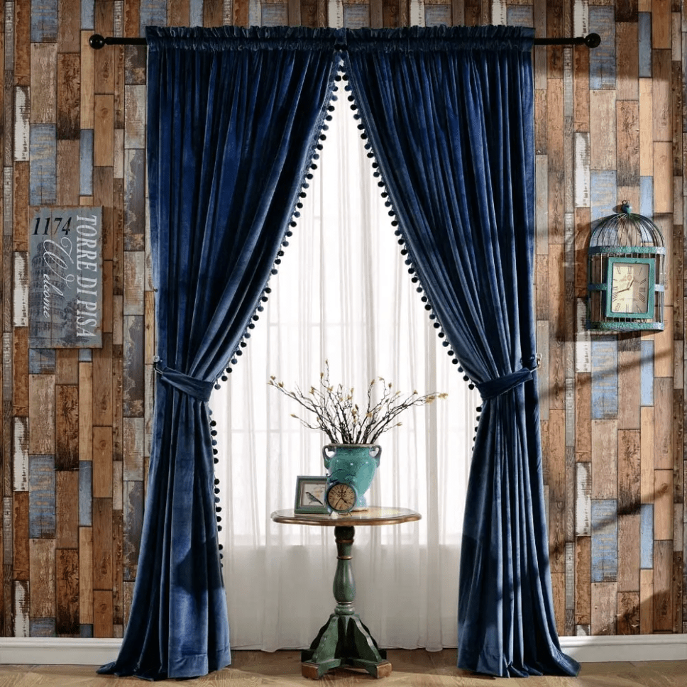 blue-velvet-bedroom-curtains, blackout-curtains, bedroom-curtains, edit-home