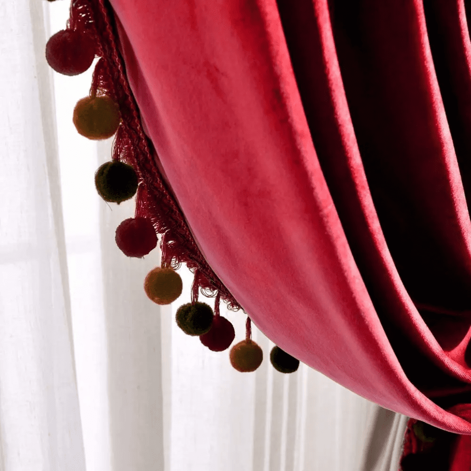 red-velvet-bedroom-curtains, blackout-curtains, bedroom-curtains, edit-home