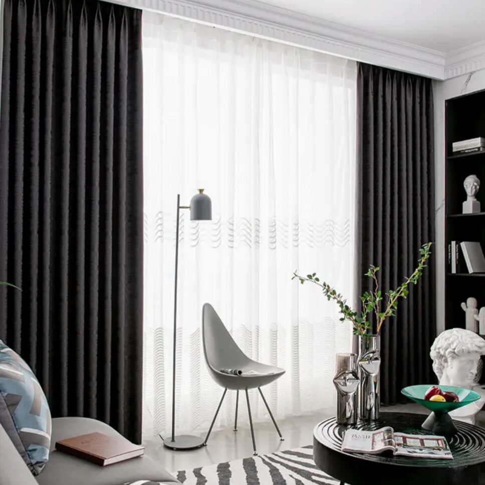 black-blackout-curtains, blackout-curtains, bedroom-curtains, edit-home