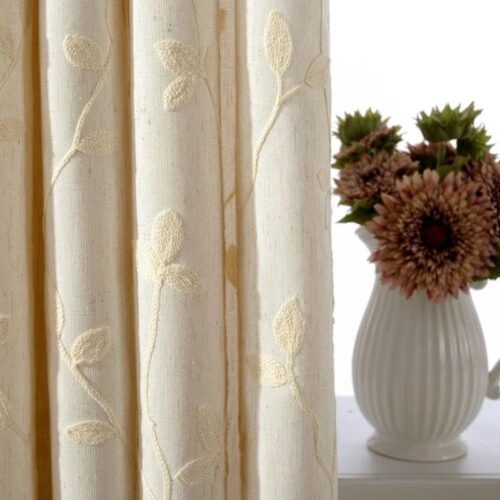 cotton-linen-embroidered-curtains, blackout-curtains, embroidered-curtains, linen-curtains, edit-home