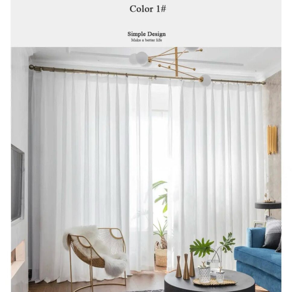 solid-color-tulle-curtains, voile-curtains, edit-home-curtains