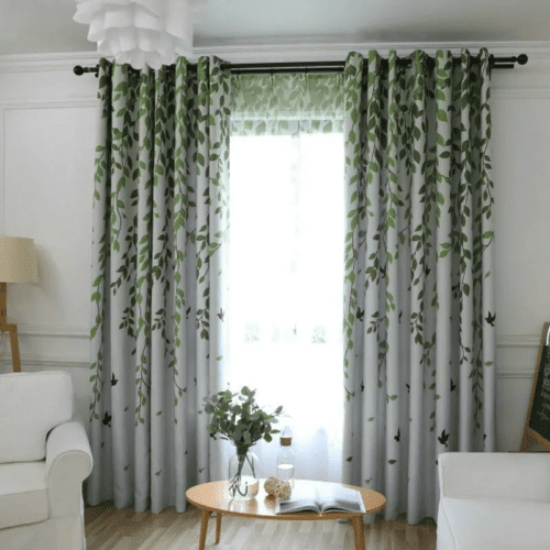 birds-printed-drapes, printed-curtains, semi-blackout-curtains, edit-home