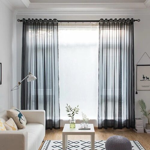 black-tulle-sheer-curtains-long-curtain, sheer-curtains, edit-home-curtains