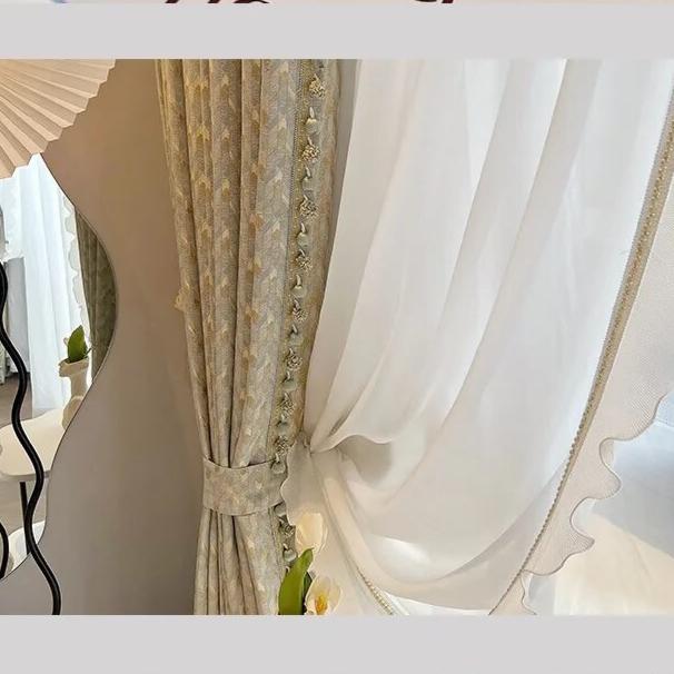 luxurious villa jacquard curtains, luxury curtains, grey curtains, edit home