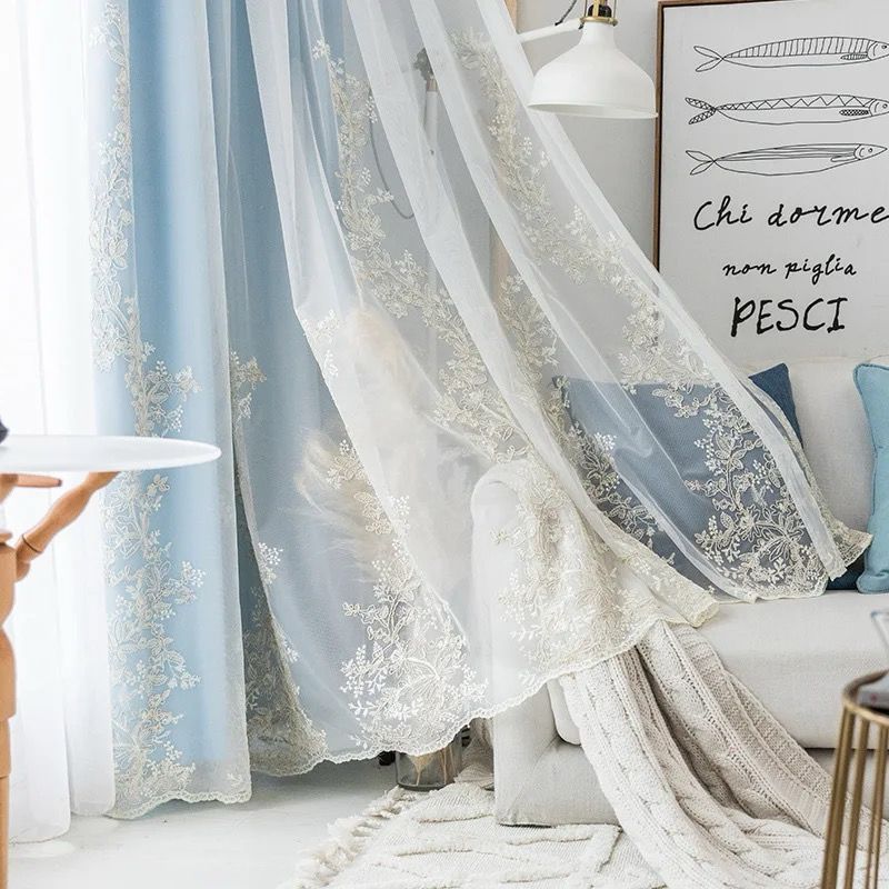 white-sheer-curtains, floral-embroidered-curtains, sheer-curtains, edit-home-curtains