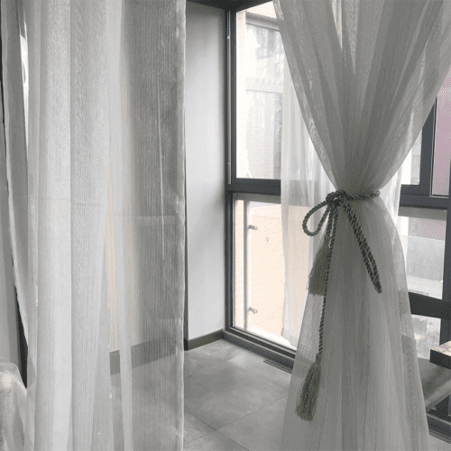 White Voile Curtains Bedroom Curtains
