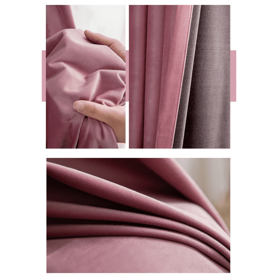 pink-extra-long-velvet-curtains, blackout-curtains, velvet-curtains, edit-home-curtains