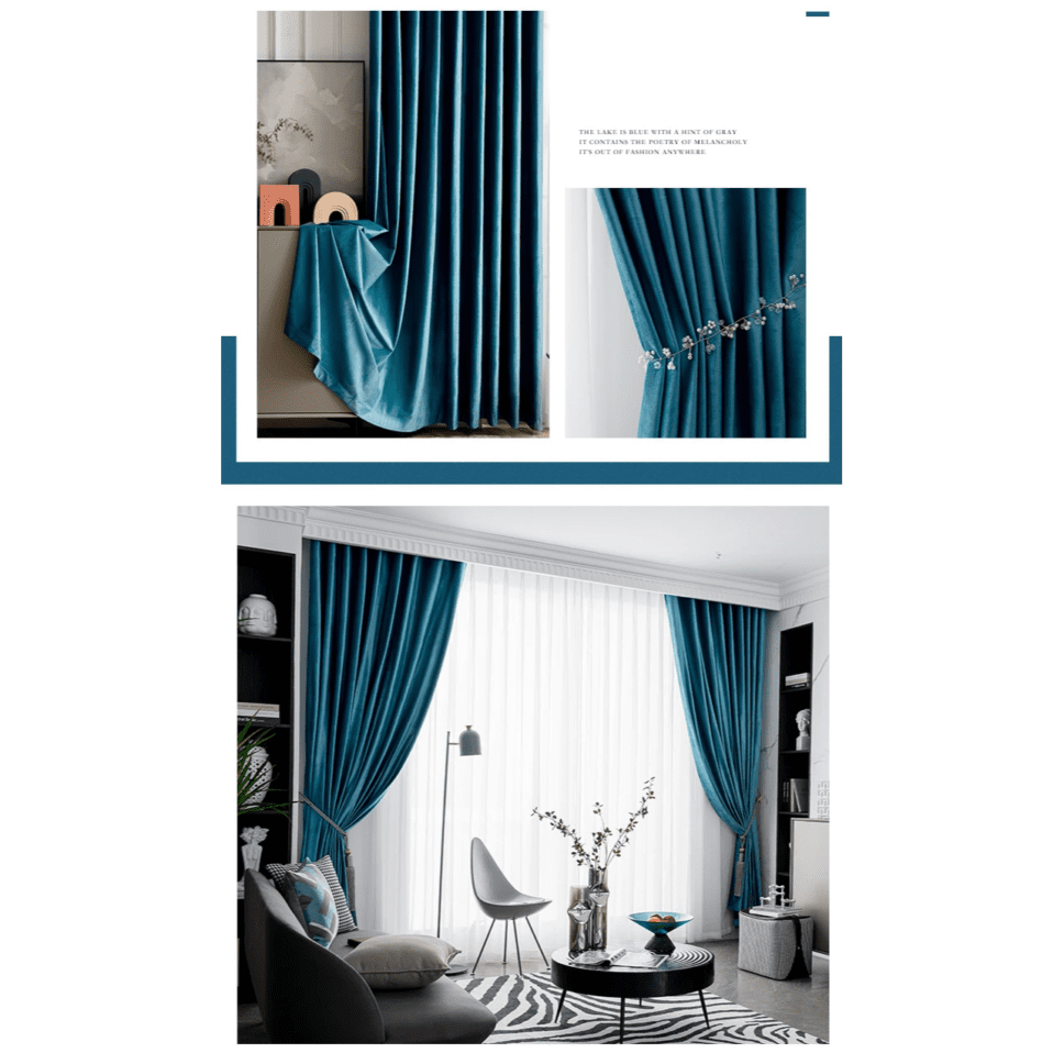 blue-extra-long-velvet-curtains, blackout-curtains, velvet-curtains, edit-home-curtains