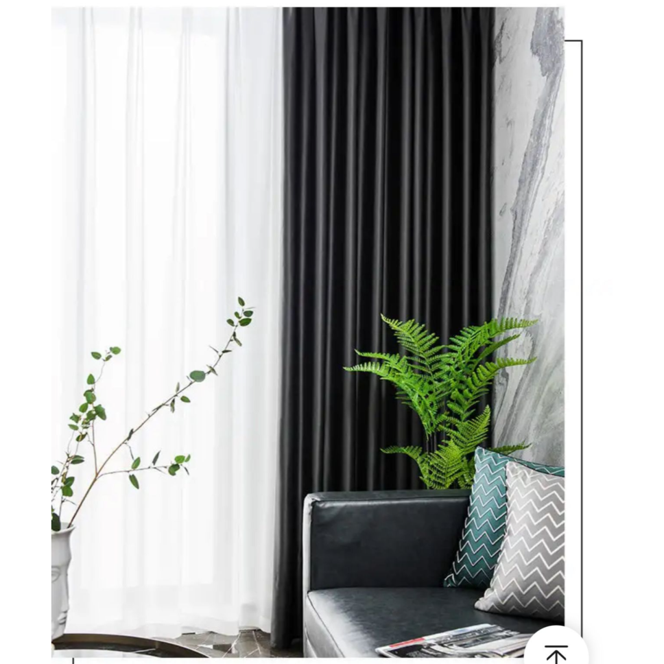 dark-grey-silk-curtains, blackout-curtains, edit-home-curtains