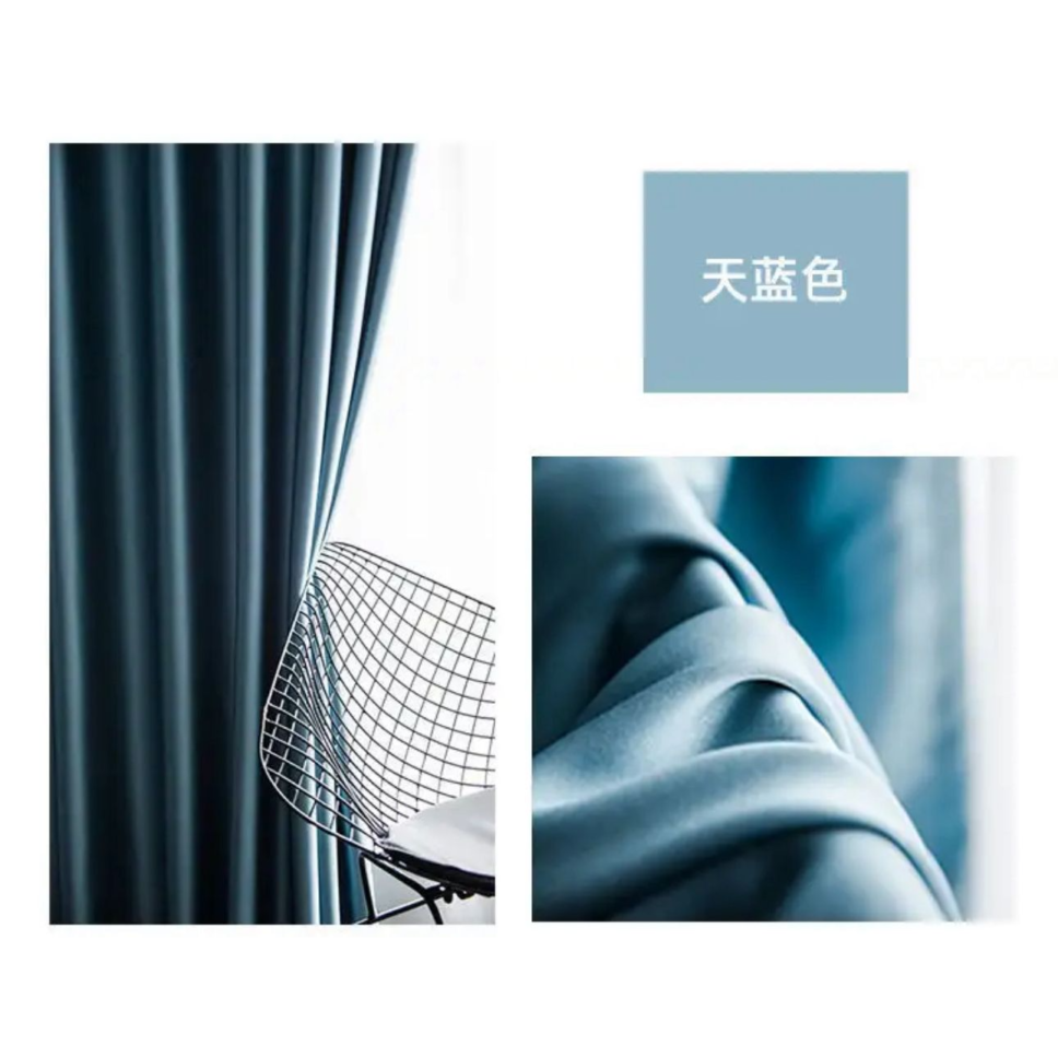 light-blue-silk-curtains, blackout-curtains, edit-home-curtains