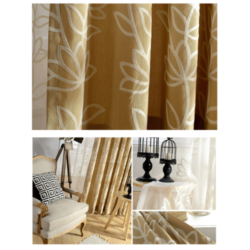 yellow-embroidered-curtains, blackout-curtains, edit-home