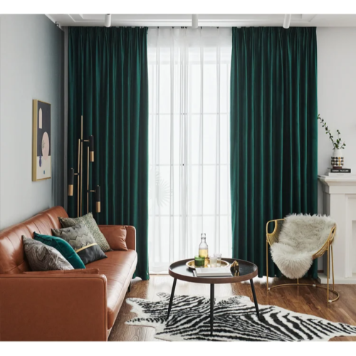 green-velvet -blackout-curtains, velvet-curtains, blackout-curtains, edit-home-curtains
