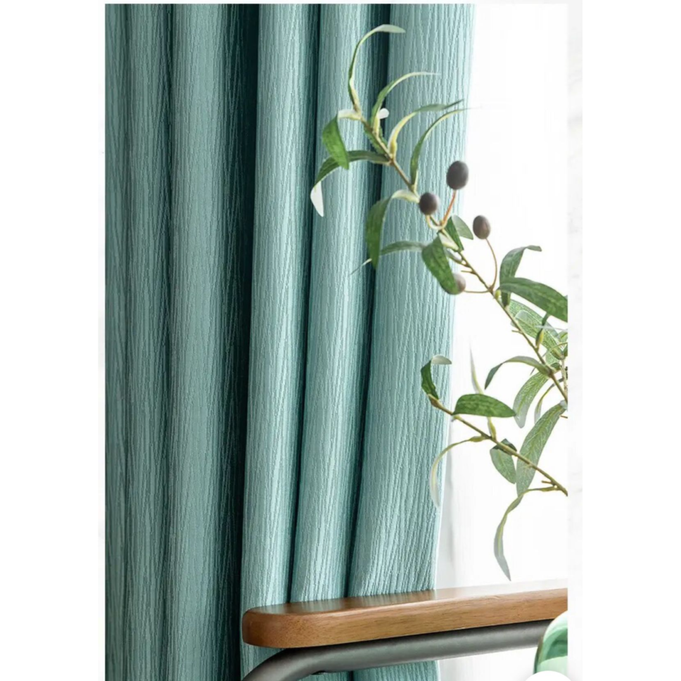 turquoise-texture-blackout-curtains, luxury-curtains, blackout-curtains, edit-home-curtains