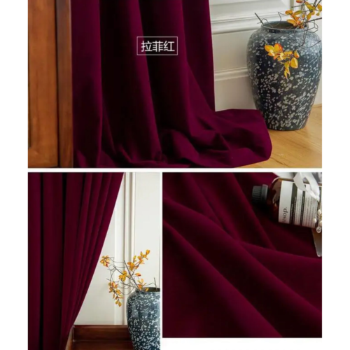 red-solid-color-blackout-curtains, plain-curtains, blackout-curtains, edit-home-curtains