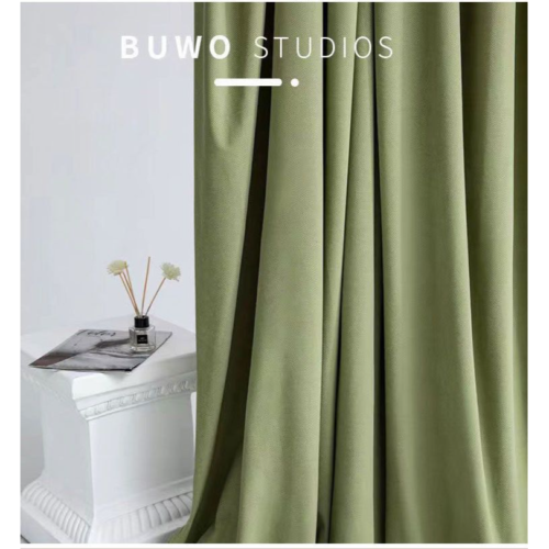 green-herringbone-velvet-curtains, blackout-curtains, velvet-curtains, edit-home-curtains