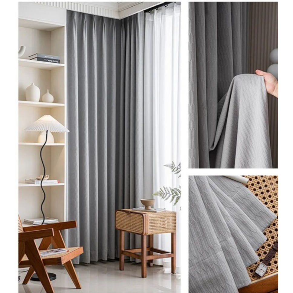 light-grey-chenille-blackout-curtains, blackout-curtains, edit-home-curtains