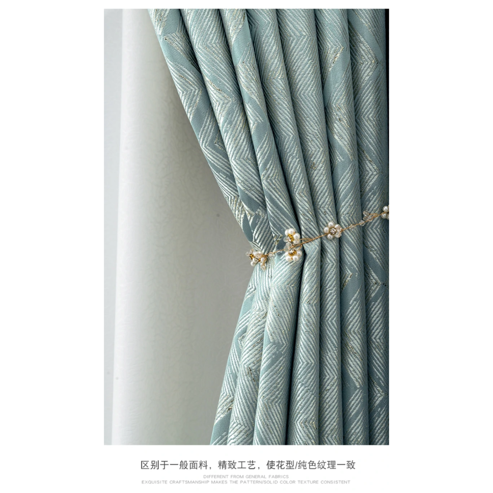 light-blue-luxury-jacquard-curtains, printed-curtains, edit-home-curtains