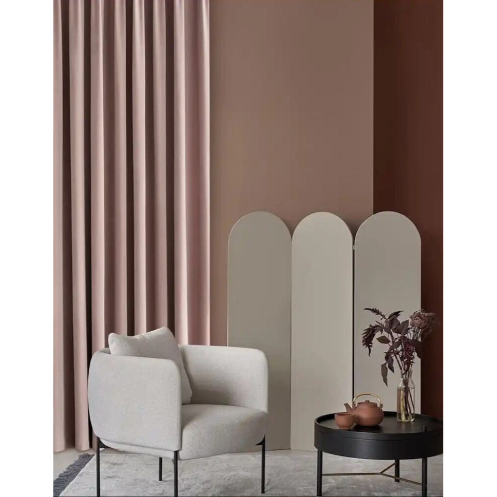 light-pink-wool-velvet-curtains, plain-curtains, blackout-curtains, edit-home-curtains