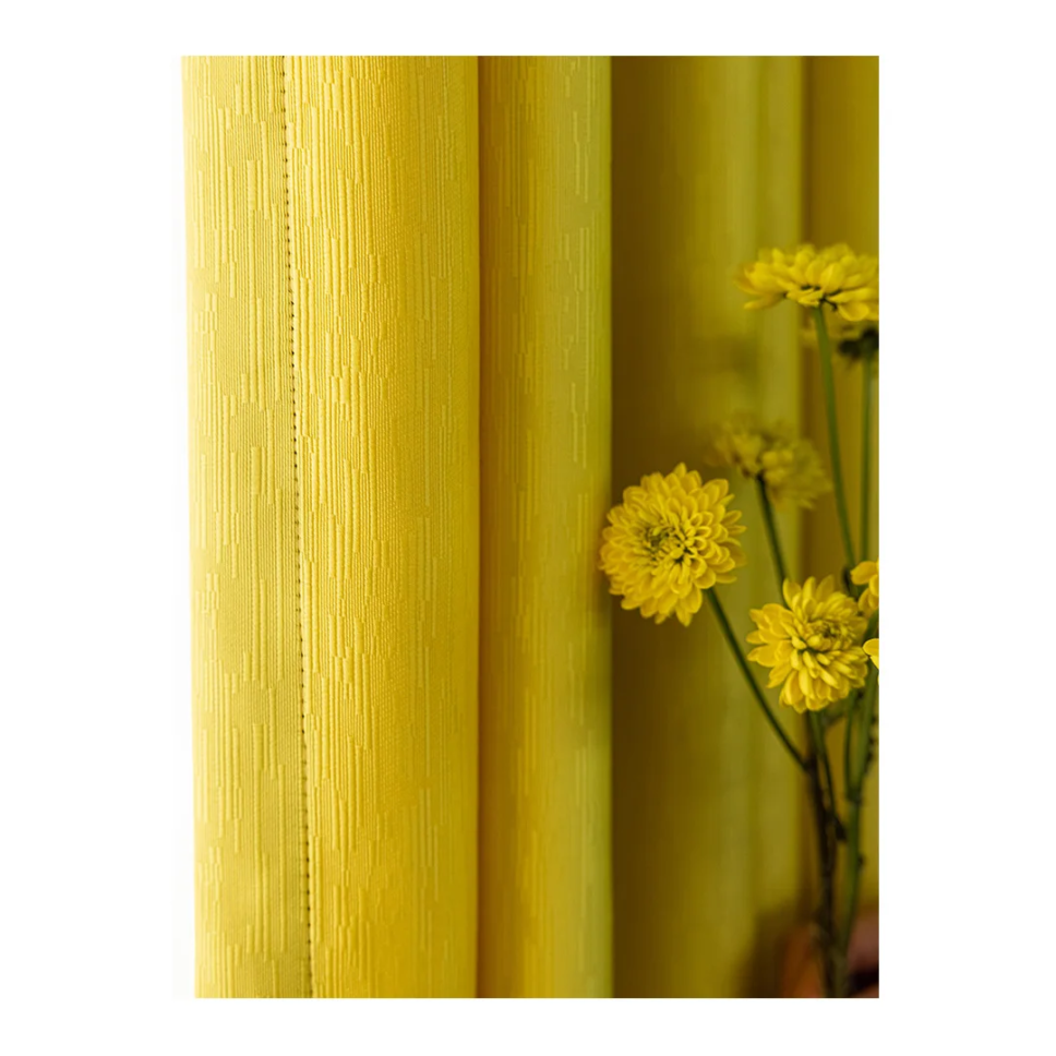 yellow-texture-solid-color-drape, luxury-curtains, blackout-curtains, edit-home-curtains