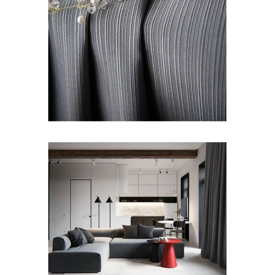 grey-jacquard-blackout-curtains, luxury-curtains, plain-curtains, edit-home-curtains