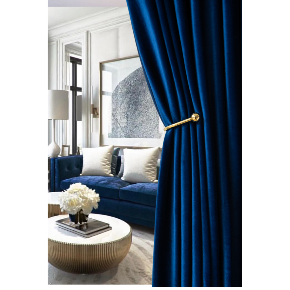 navy-blue-velvet-blackout-curtains, velvet-curtains, edit-home-curtains