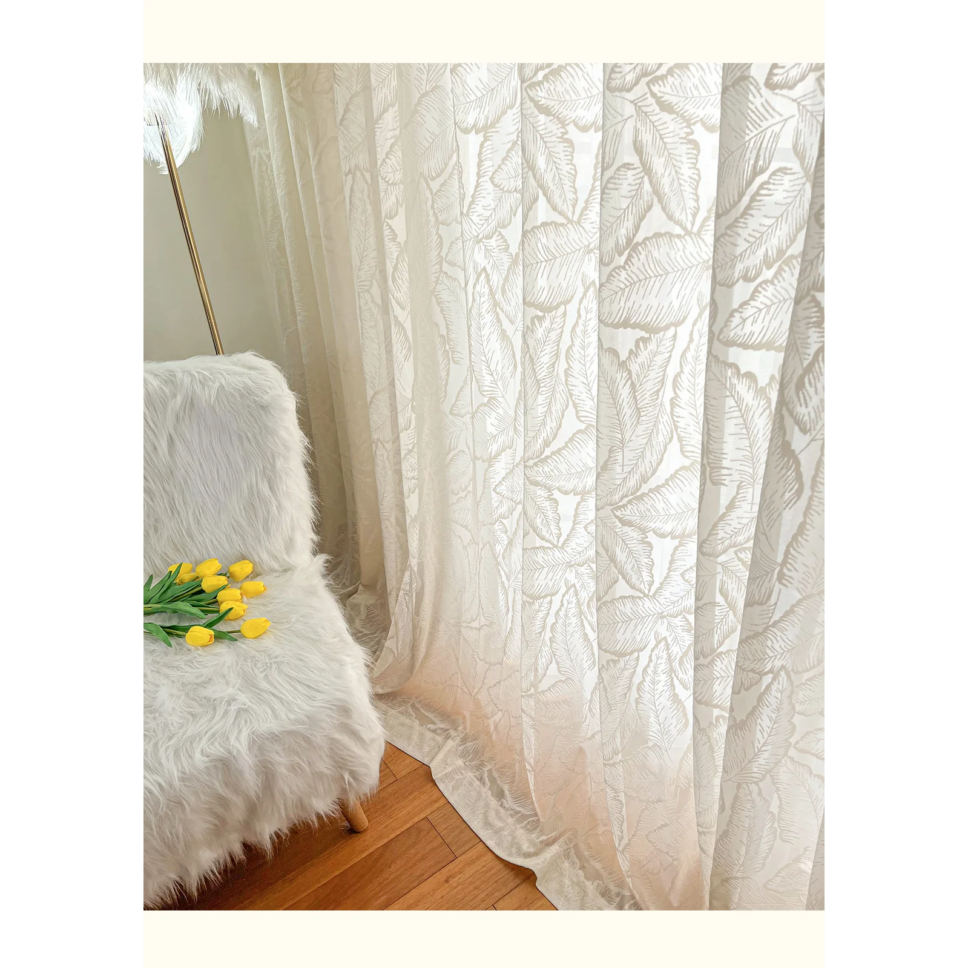 large-leaf-net-curtains, plain-curtains, net-curtains, edit-home-curtains