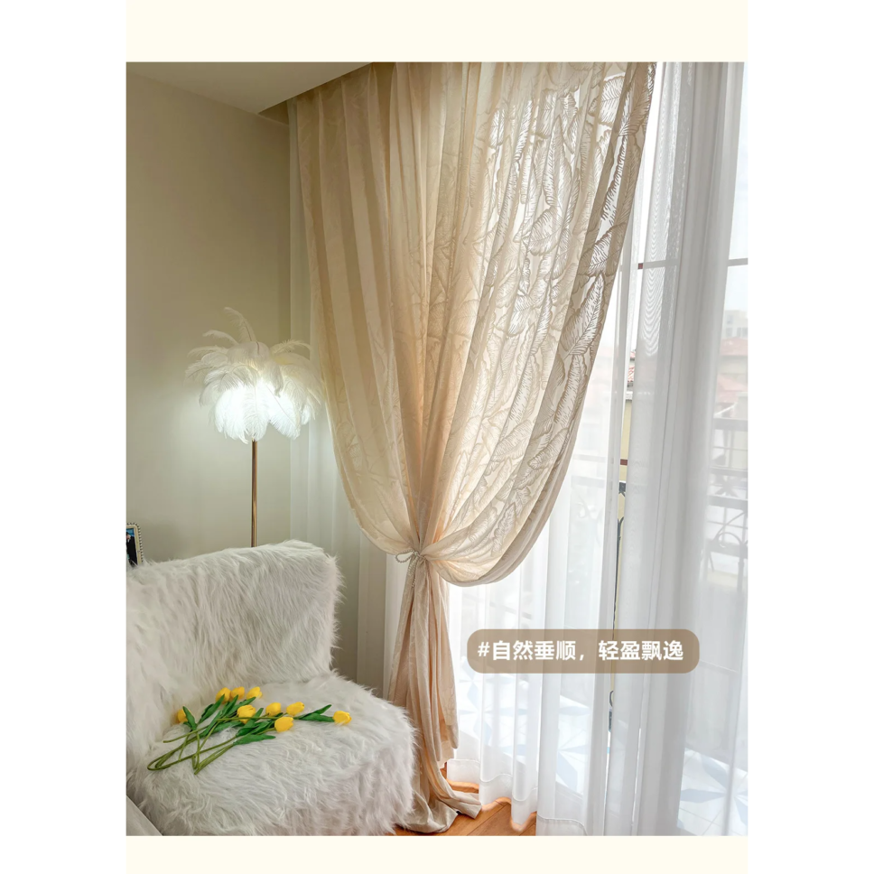 large-leaf-net-curtains, plain-curtains, net-curtains, edit-home-curtains