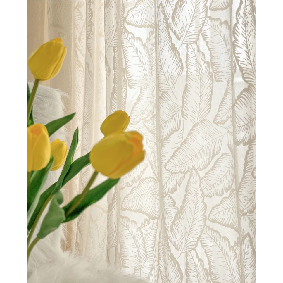 large-leaf-net-curtains, plain-curtains, net-curtains, edit-home-curtains