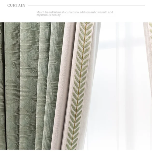 chenille-velvet-blackout-curtains, embroidered-curtains, green-curtains, edit-home-curtains