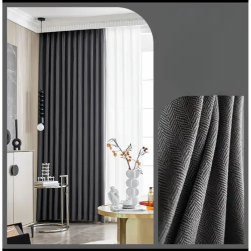 herringbone-windows-blackout-curtains, plain-curtains, blackout-curtains, edit-home-curtains