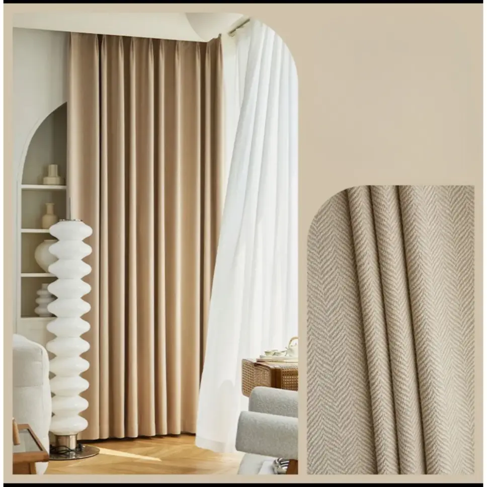 herringbone-windows-blackout-curtains, plain-curtains, blackout-curtains, edit-home-curtains