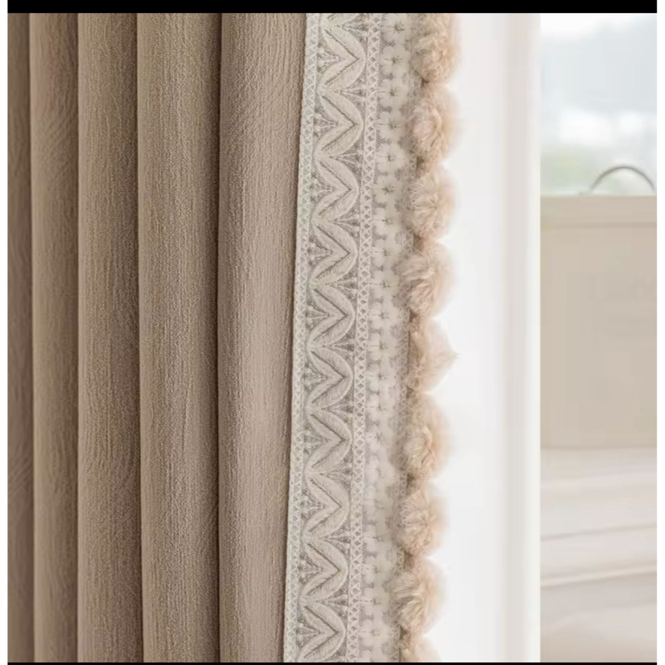 chenille-hairball-tassel-curtains, luxury-curtains, edit-home-curtains