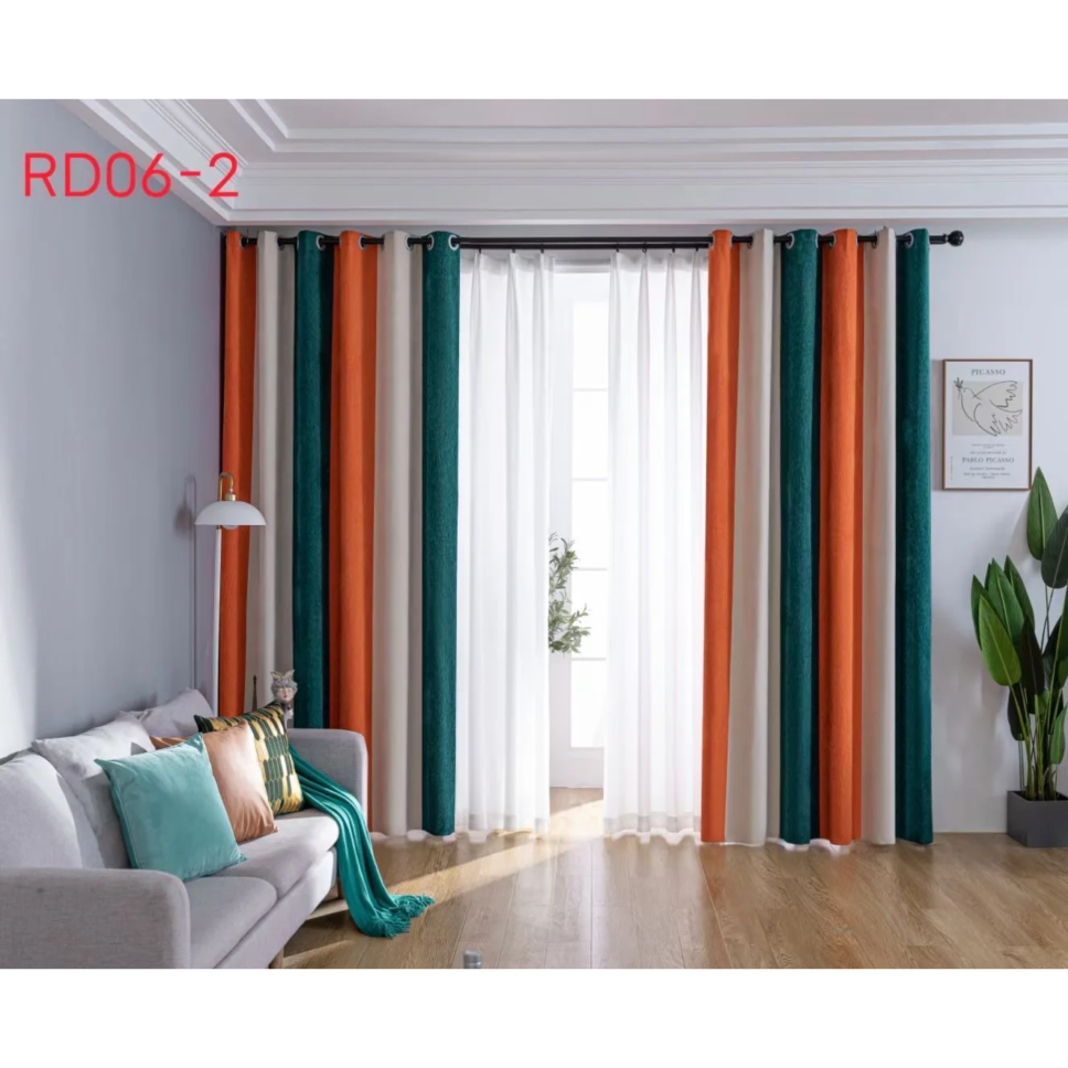 velvet-blackout-curtains, printed-curtains, extra-long-curtains, edit-home-curtains