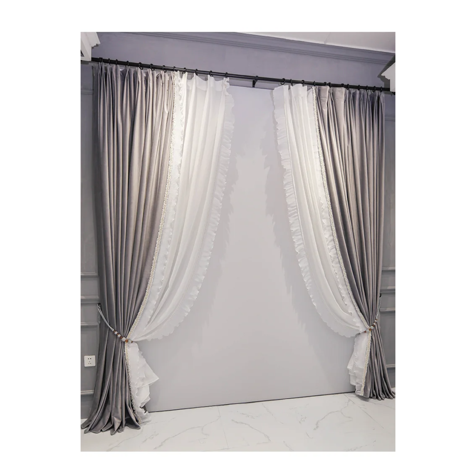 lace-thick-velvet-window-curtain, luxury-curtains, blackout-curtains